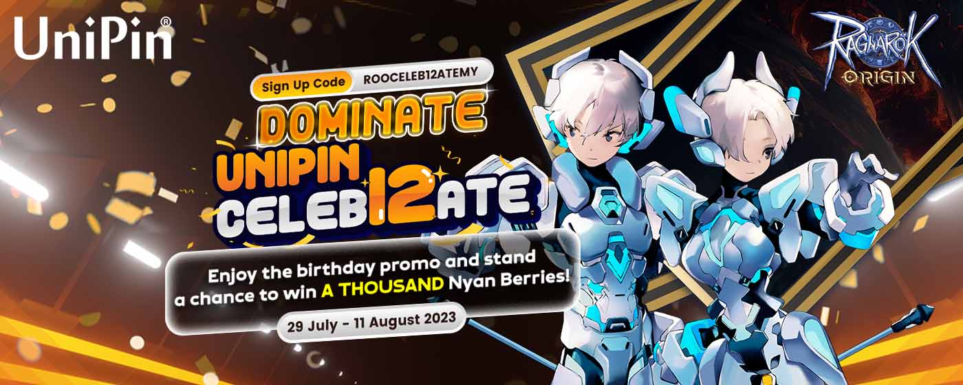 Dominate to Celebrate: Win 1000 Nyan Berrys with #UniPinCeleb12ate! (MY)